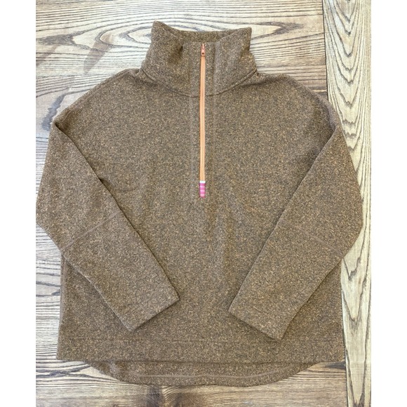Stio Tops - Stio Women's XL Sweetwater 1/2 Zip Fleece Pullover Burnt Orange Outerwear